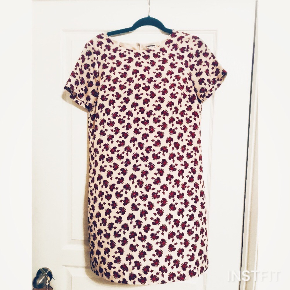 J Crew Patterned Shift Dress